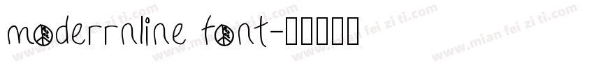 moderrnline font字体转换